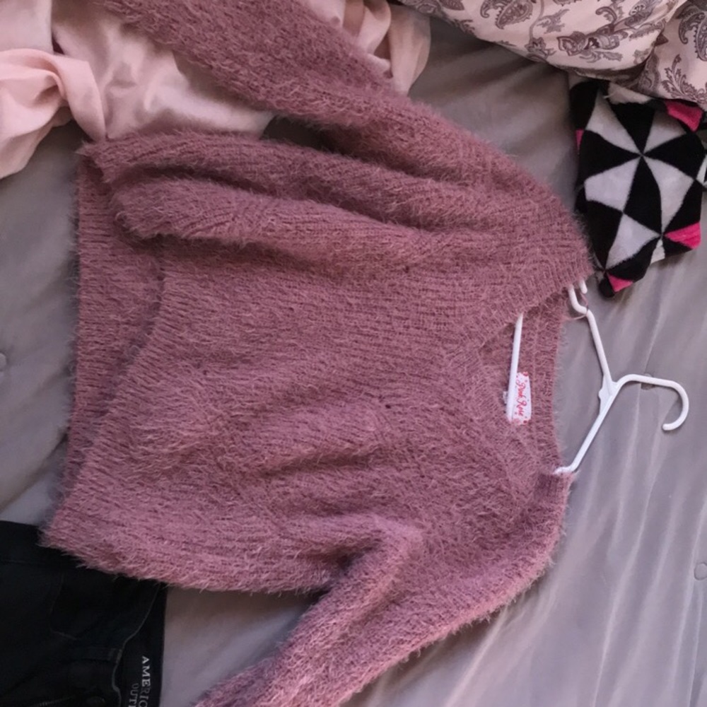 Pink rose sweater